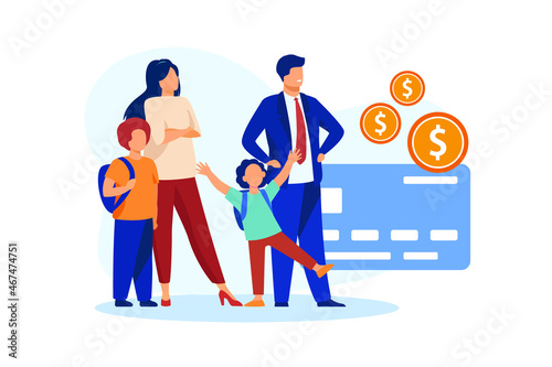 Dependent family member illustration exclusive design inspiration 