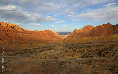 Highway in Spotted Wolf Canyon, Utah