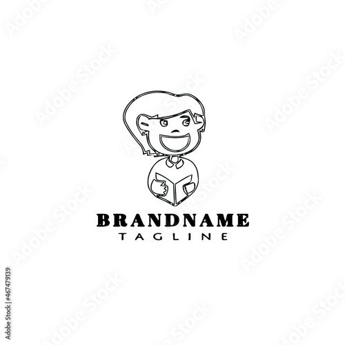 choir logo icon design template black isolated vector illustration