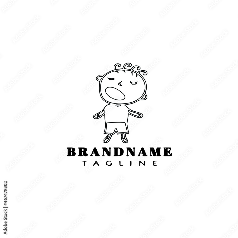 choir logo cartoon icon design template black flat vector illustration choir logo cartoon icon design template black flat vector illustration