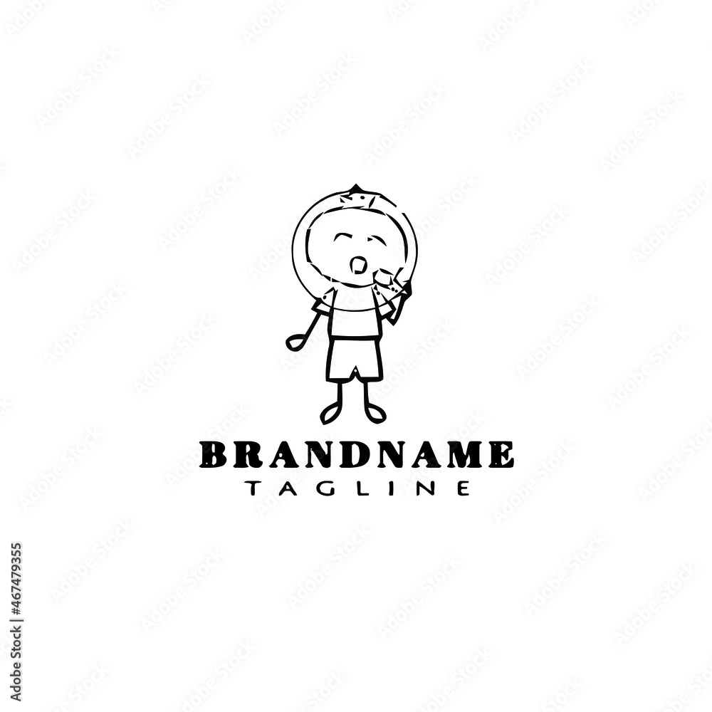 choir logo cartoon icon cute template black isolated vector illustration choir logo cartoon icon cute template black isolated vector illustration