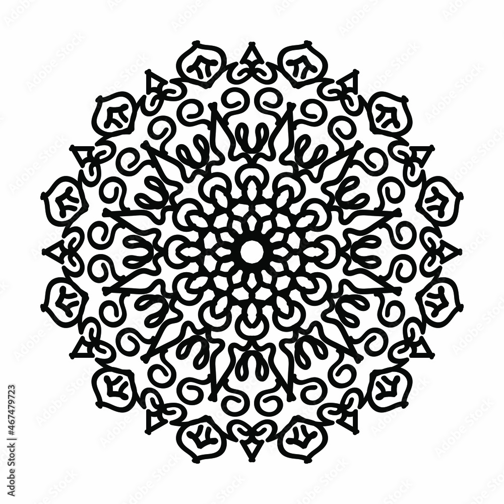 decorative concept abstract mandala illustration