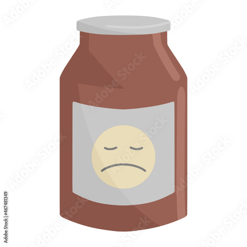 antidepressants drug for mental health color illustration
