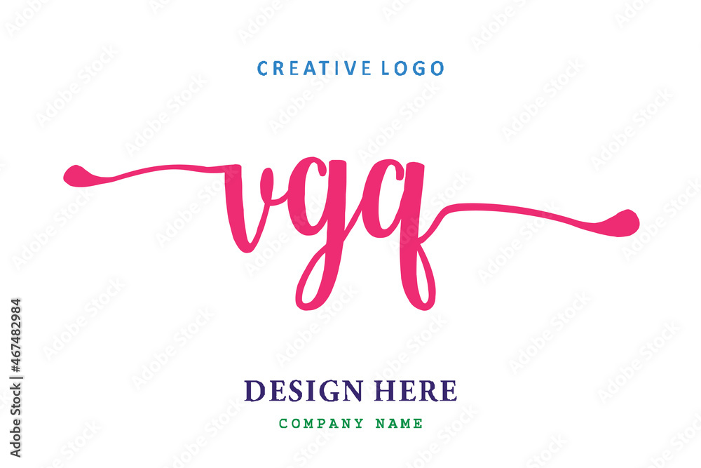 VGQ lettering logo is simple, easy to understand and authoritative