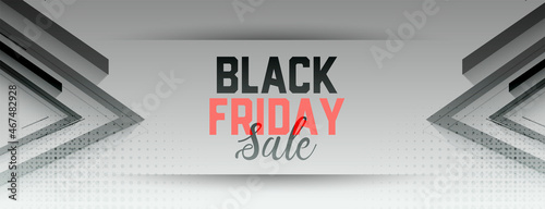 stylish black friday sale offer attractive banner design