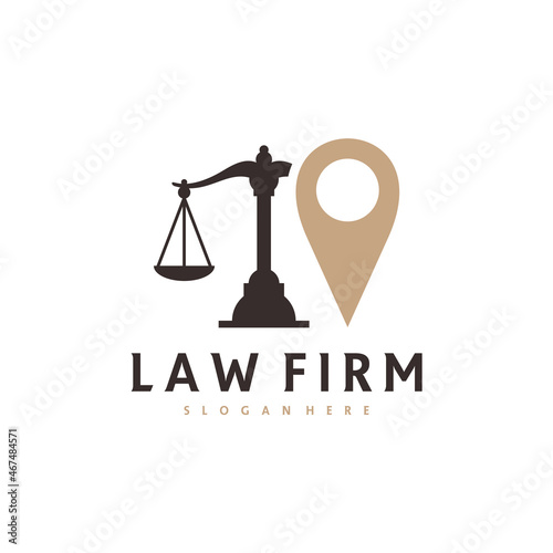 Justice point logo vector template, Creative Law Firm logo design concepts