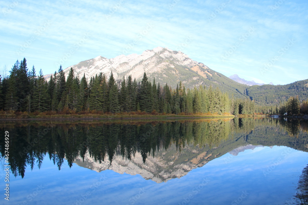 calm river, Banff National Park, Alberta