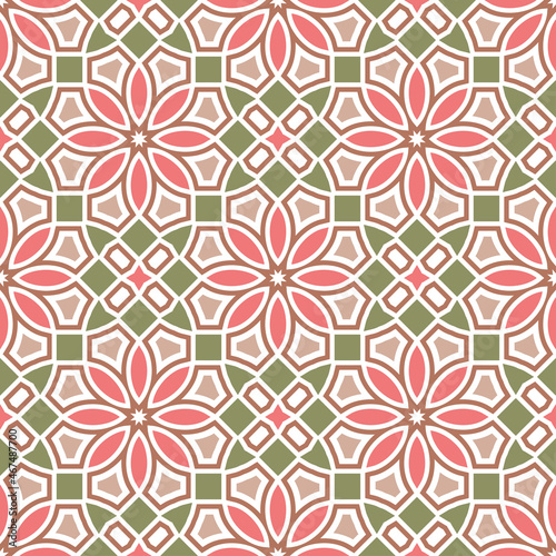Vector seamless geometric pattern, background for design.