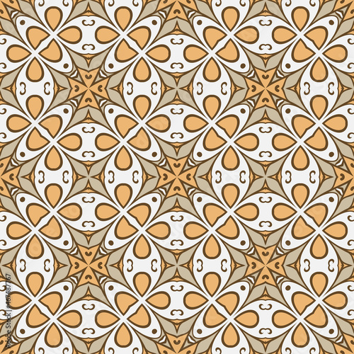 Vector seamless geometric pattern, background for design.