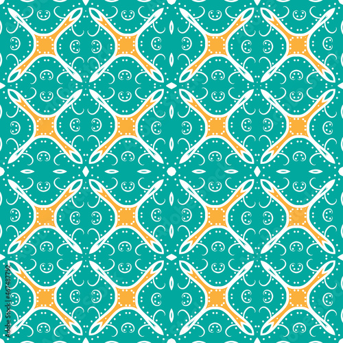 Vector seamless geometric pattern, background for design.