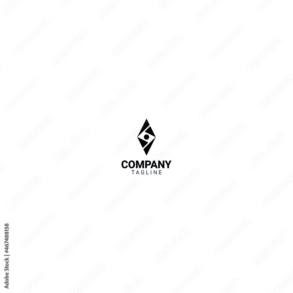 Obraz premium the crystal logo has the meaning of luxury and premium. suitable for industrial companies or businesses, architects, construction, technology, health, entertainment, agriculture, fashion, luxury.