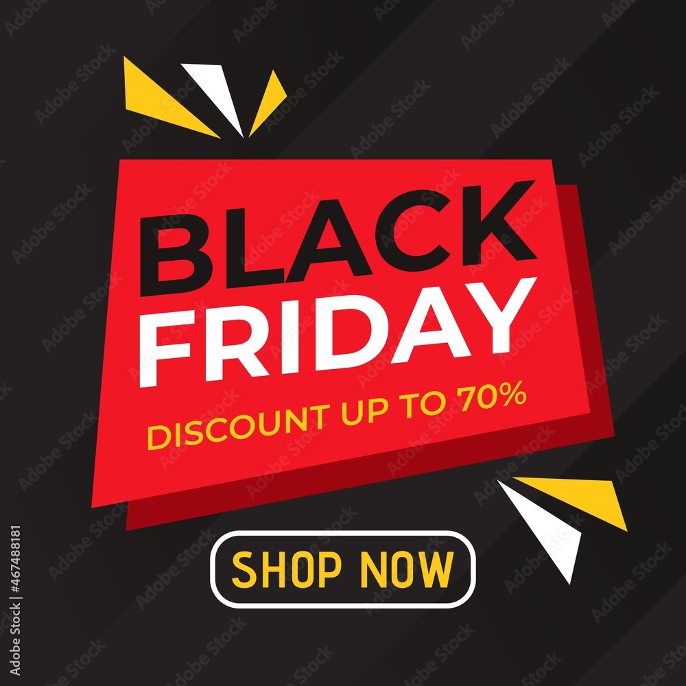 Abstract Black Friday square sale banner Abstract Black Friday square sale banner