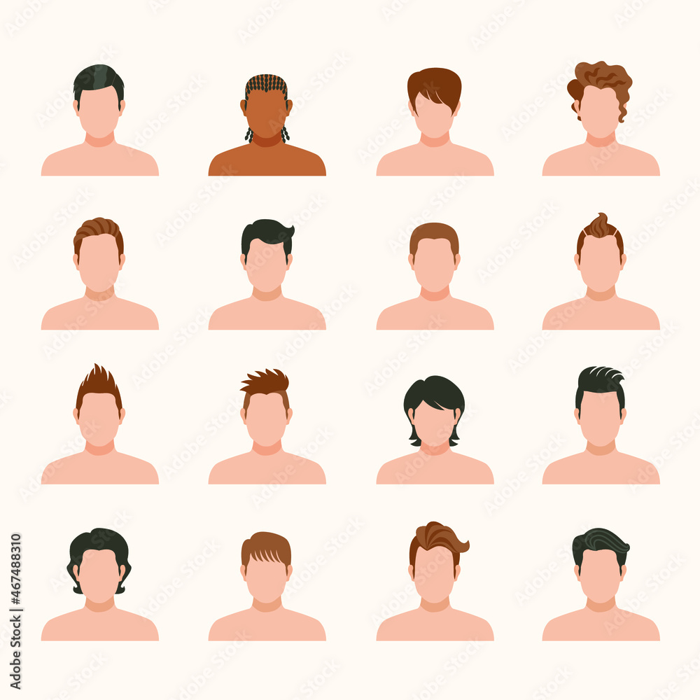 set of people faces