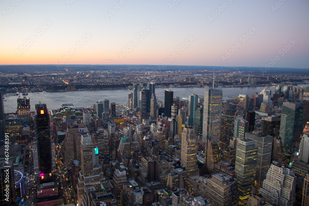 View from the top of a skyscraper in New York City!