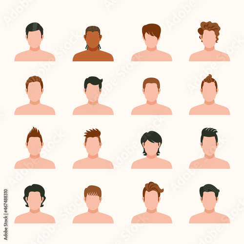 set of people faces