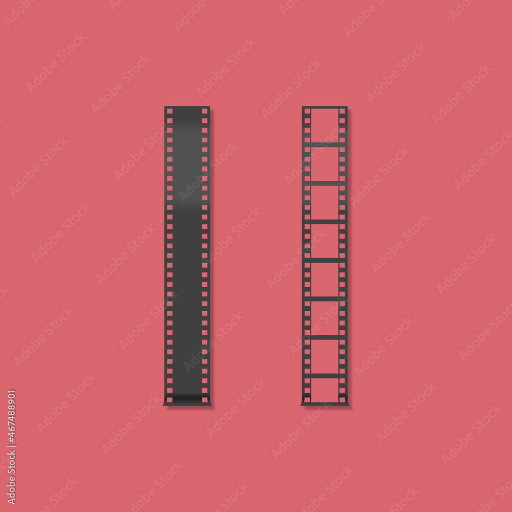 Filmstrip icon illustration. Cinema concept