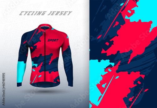 Vector premium cycling jersey design.