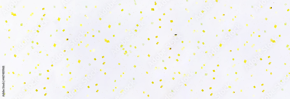 banner golden glitter glitter candy glitter on white background