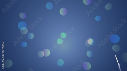 water drops on blue background