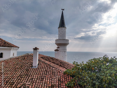 Balchik Palace. Balchik is old tawn in nord-east Bulgaria at the black sea coast. photo