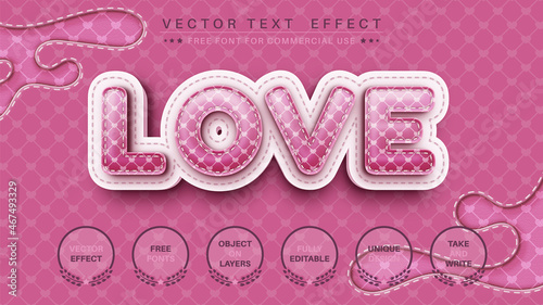 Textile Tartan - editable text effect, font style