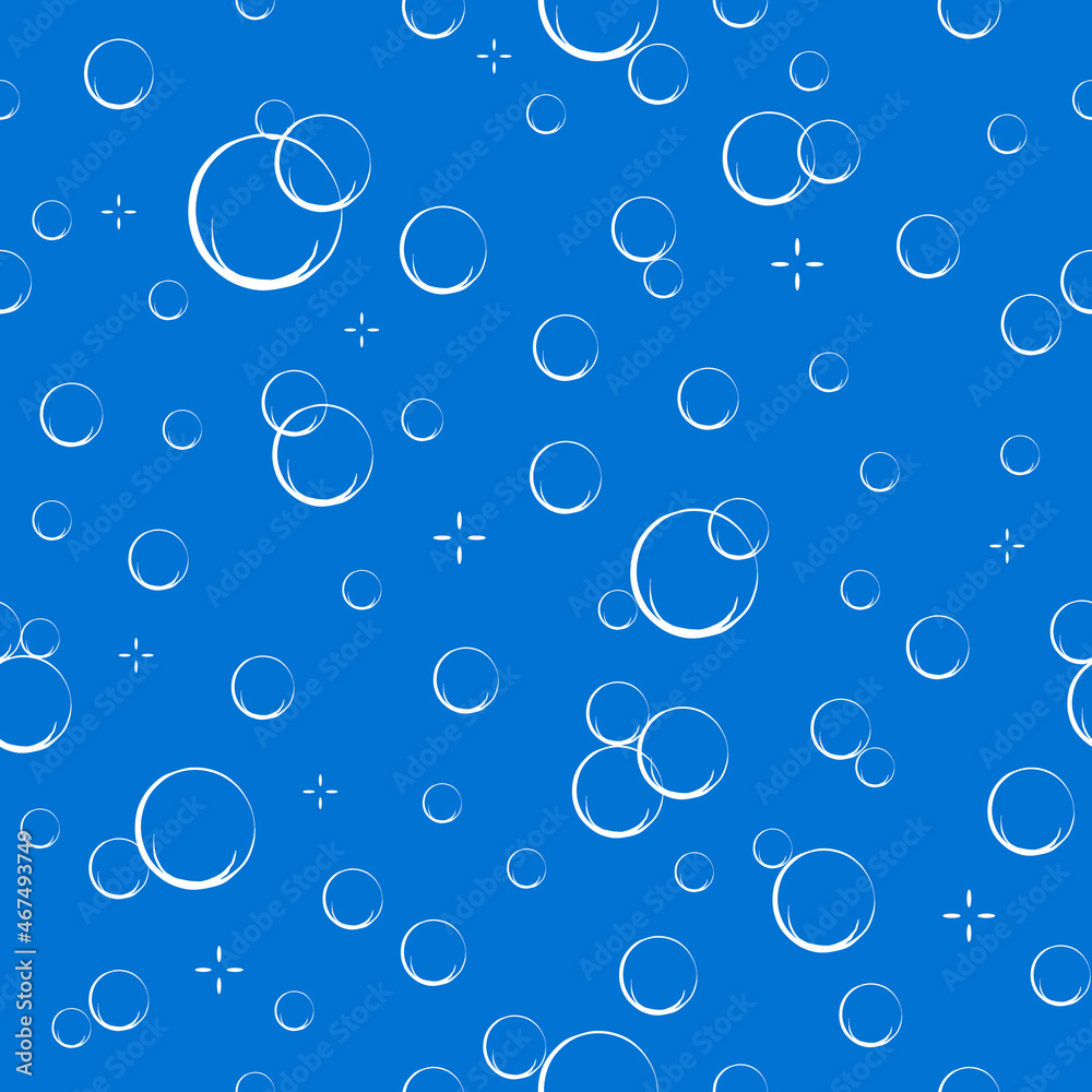 Cartoon soap bubbles seamless pattern. Effervescent oxygen bubbles, bath suds, fizzy soda or drink. Hand drawn vector illustration. Stock Vector | Adobe Stock Cartoon soap bubbles seamless pattern. Effervescent oxygen bubbles, bath suds, fizzy soda or drink. Hand drawn vector illustration. Stock Vector | Adobe Stock