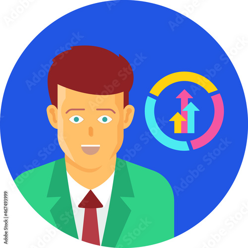 business statistics Isolated Vector icon which can easily modify or edit

