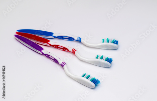 Toothbrush and toothpaste.The concept of cleanliness and health.