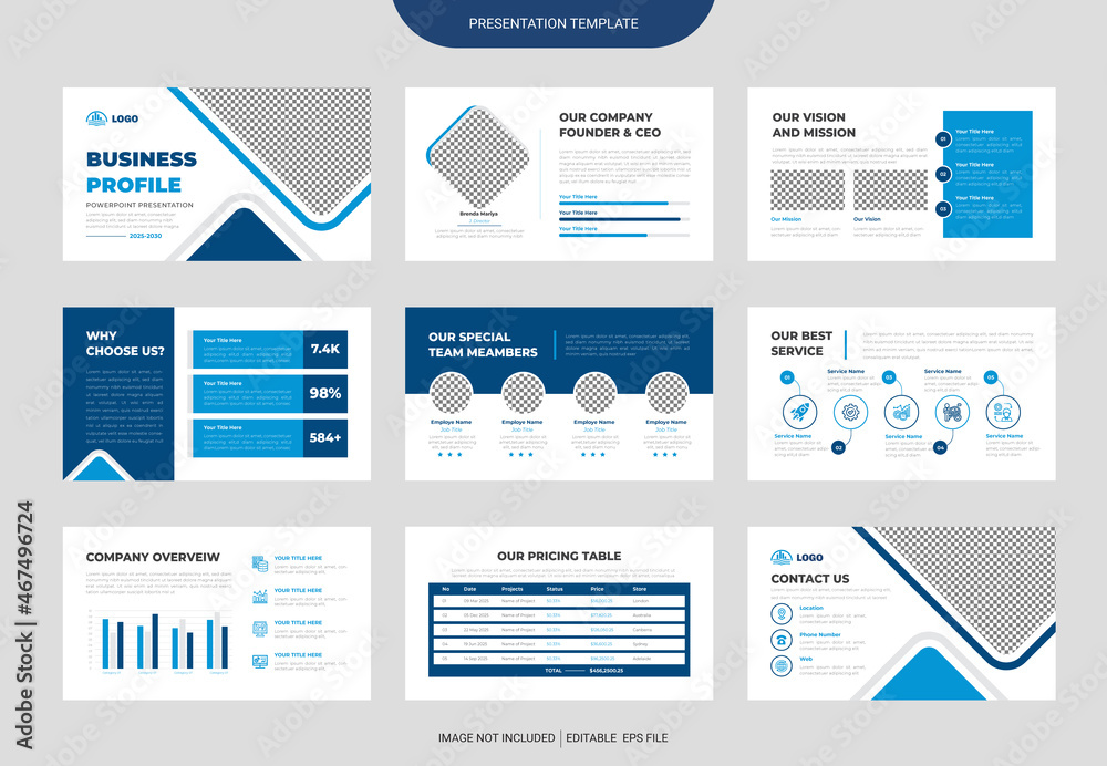 Business Profile or corporate PowerPoint Presentation template design