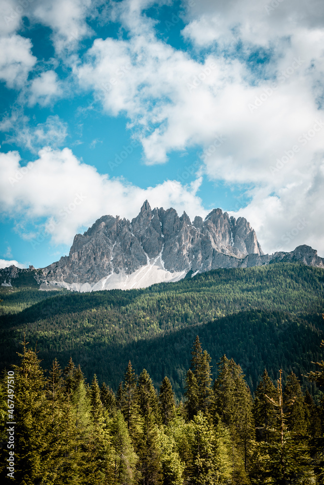 Mountain landscape in the Dolomites Italy