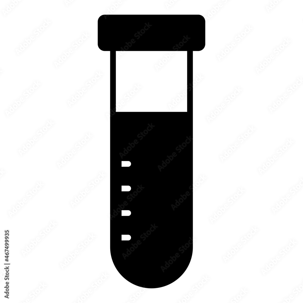 Trendy vector design of sample tube Trendy vector design of sample tube