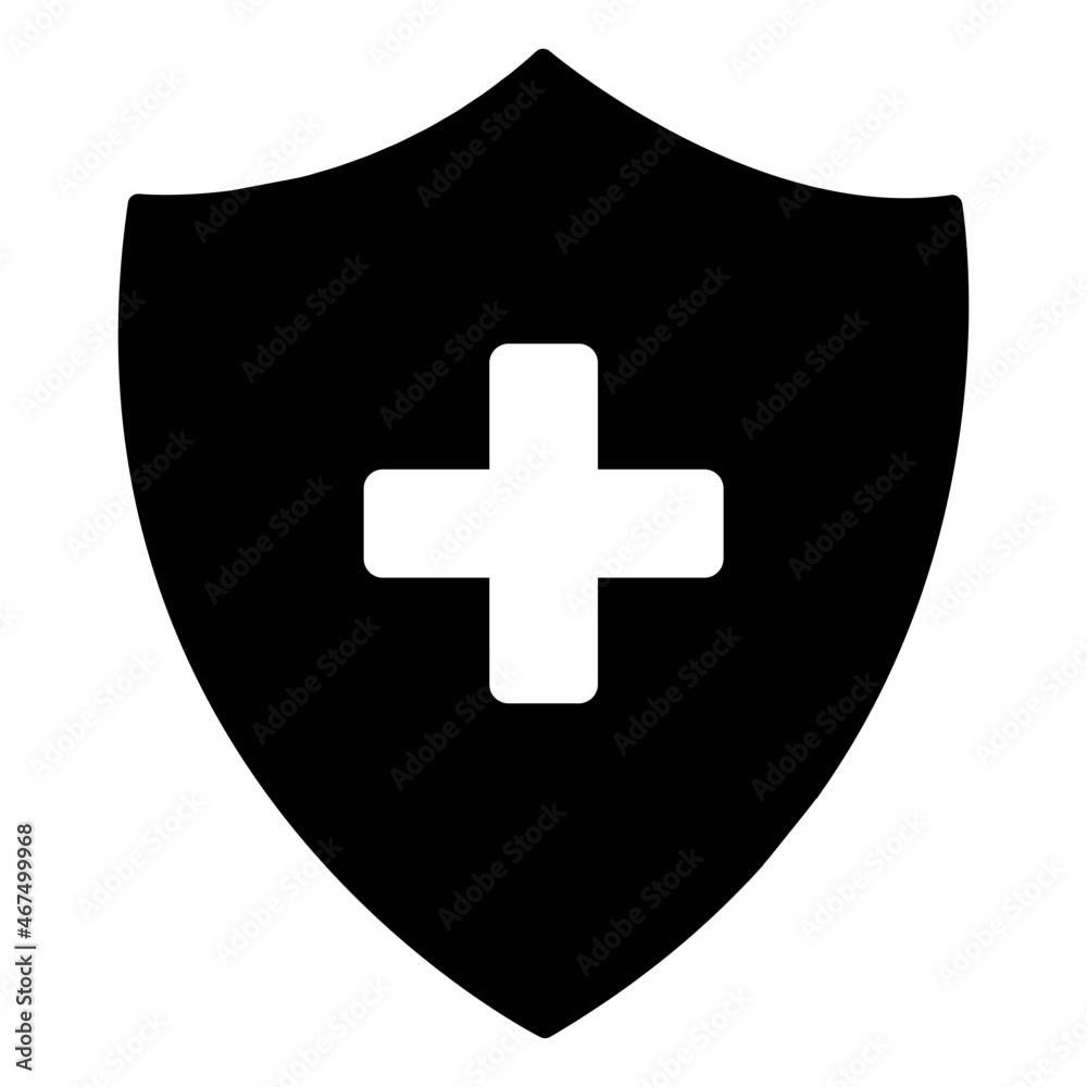 An editable design icon of medical protection An editable design icon of medical protection