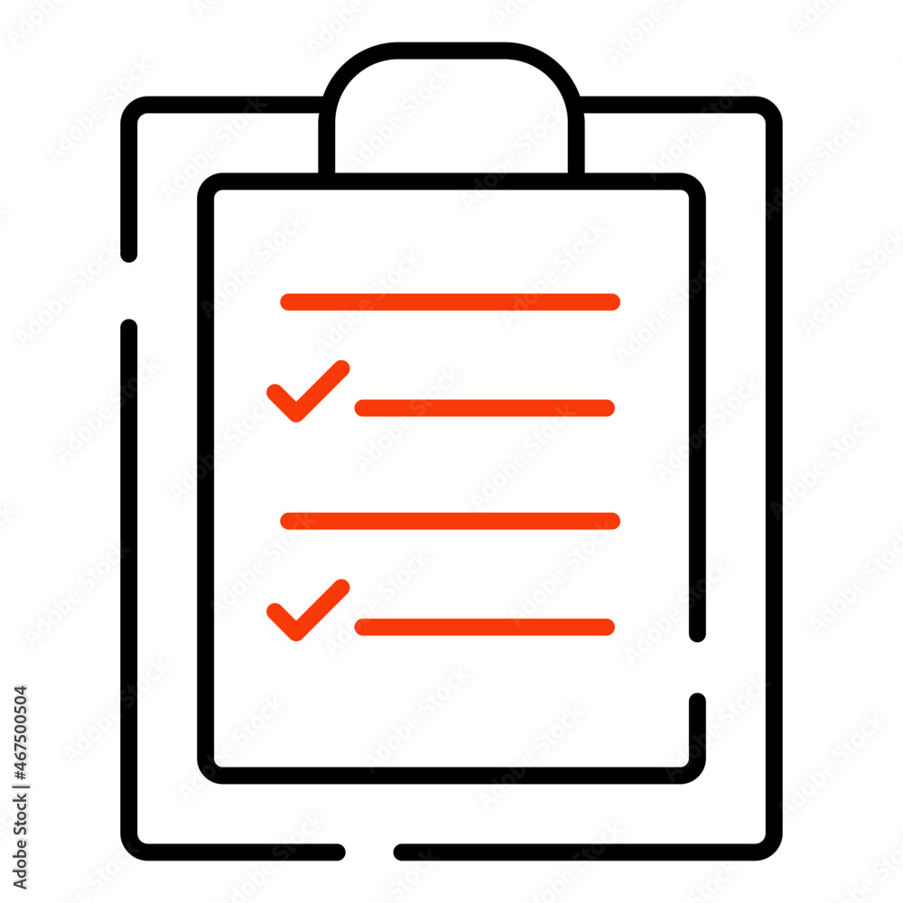 Modern design icon of checklist Modern design icon of checklist