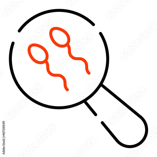 Search sperms icon in trendy design 