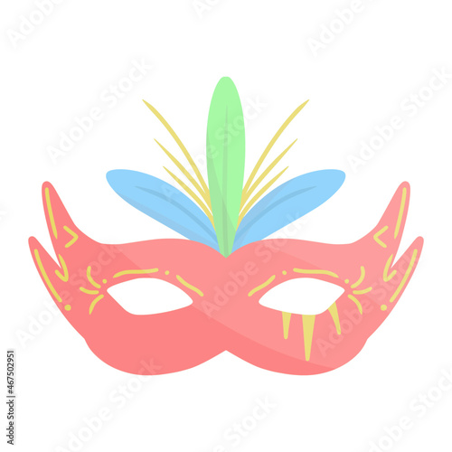 carnival costume for carnival color illustration