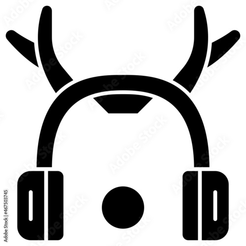 earmuffs solid icon