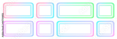 Set of white buttons soft c...