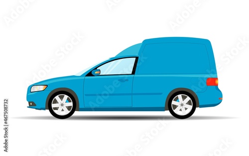 Light car for transporting small-sized cargo. Van.