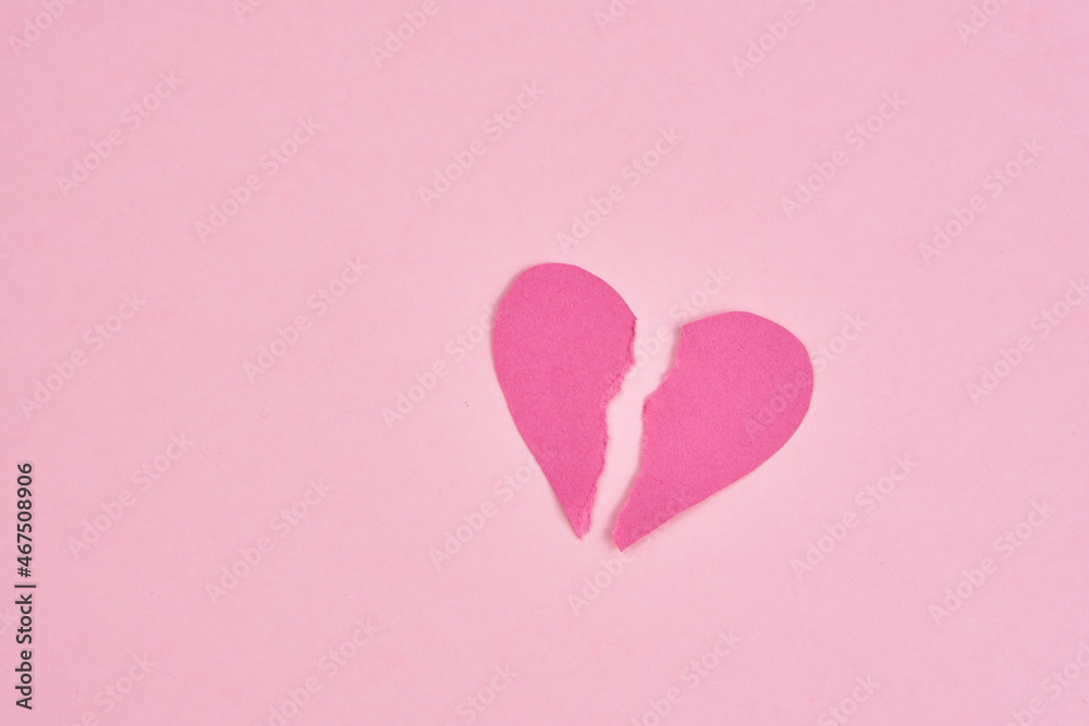 valentines paper heart romance holiday pink background
