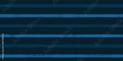 Hand drawn striped pattern, dark blue navy stripe seamless background, sea brush strokes. vector grunge stripes, nautical paintbrush line