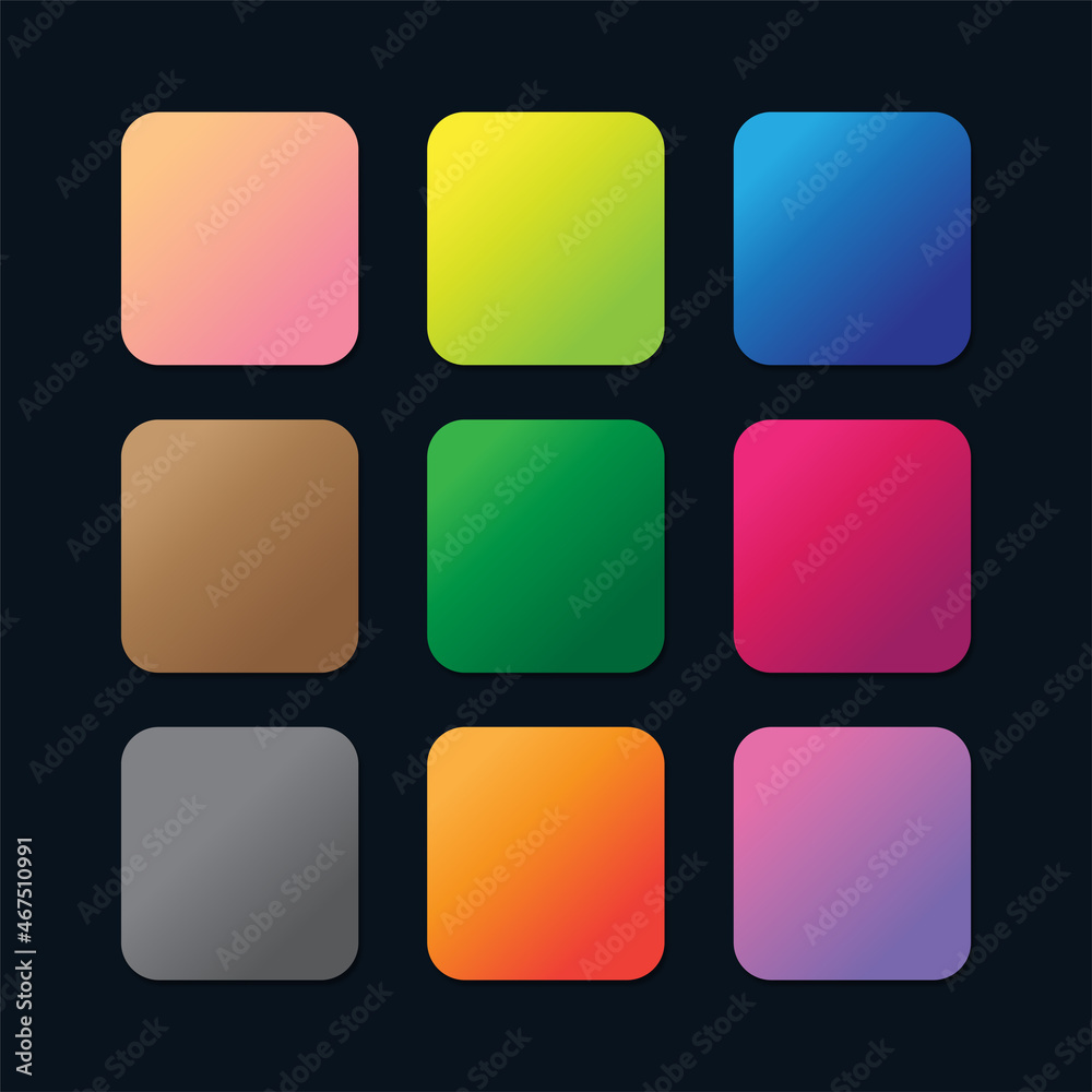 9 Multicolor Very Famous Gradients 9 Multicolor Very Famous Gradients