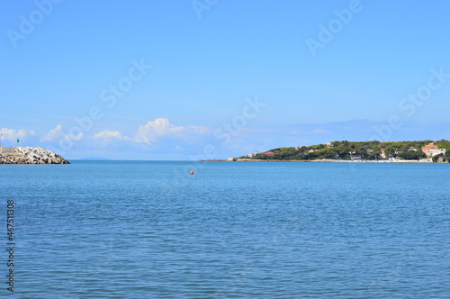 The coastline of Rosignano Marittimo in Tuscany  photo