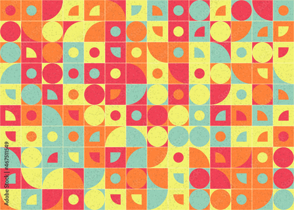 Abstract Geometric Pattern generative computational art illustration
