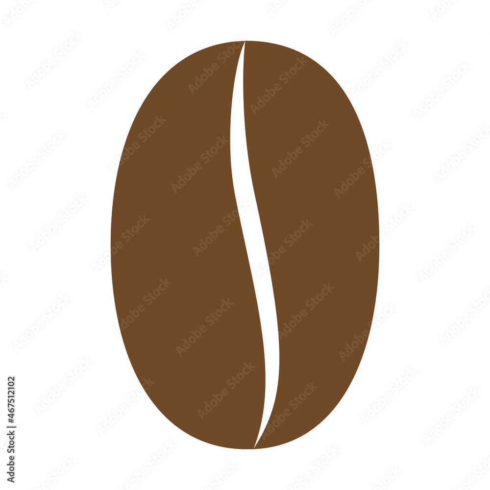 coffee bean icon vector illustration isolated on white coffee bean icon vector illustration isolated on white