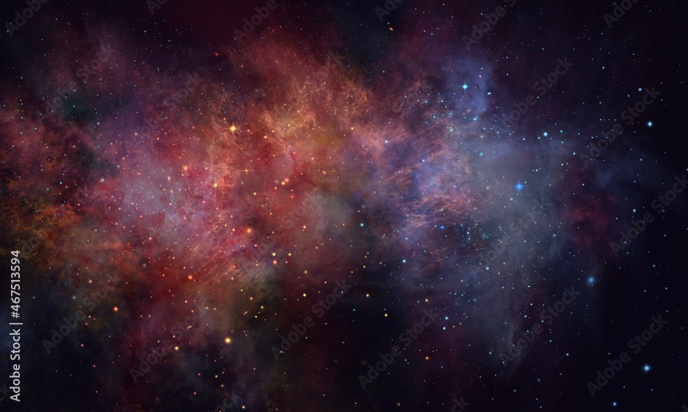 galaxy nebula background with stars