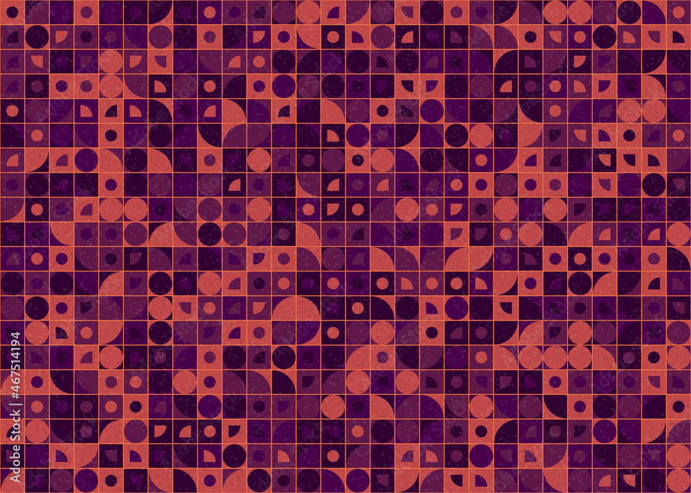 Fototapeta premium Abstract Geometric Pattern generative computational art illustration