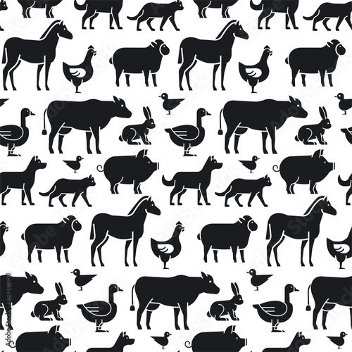animals seamless pattern © Oleg