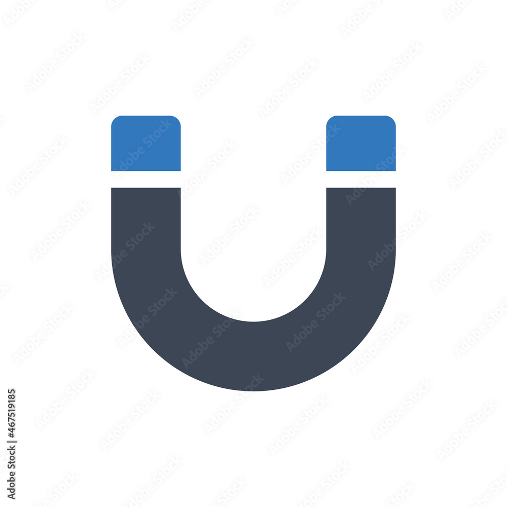 Magnet icon vector graphic Magnet icon vector graphic