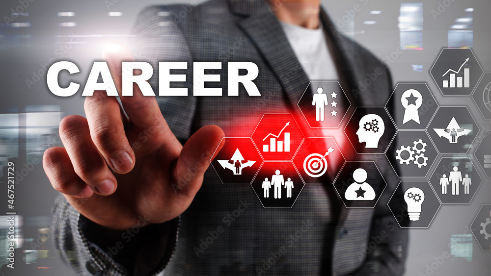 Acceleration concept personal development growth. Career business on blurred abstract background. Mixed media Acceleration concept personal development growth. Career business on blurred abstract background. Mixed media