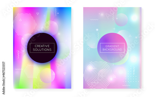 Liquid Background. Purple Round Shape. Trendy Flyer. Geometric T